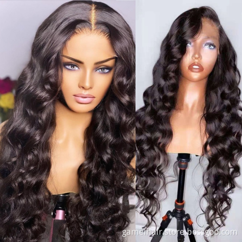 Best Hd Closure Lace Human Hair Wig Body Wave Transparent Lace Front Wig Brazilian Human Hair Full 360 Wig For Black Women